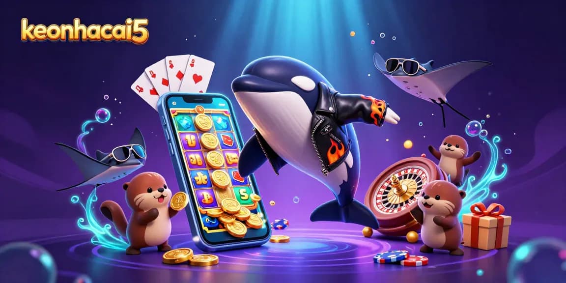 Engage with keonhacai5 gaming excitement featuring animated sea creatures in an underwater casino.