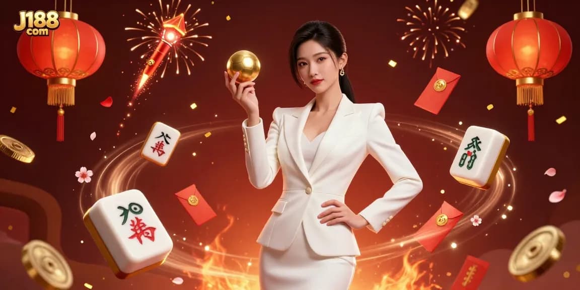 Win big with exciting gameplay at J188 com – a vibrant casino illustration featuring engaging characters and elements.