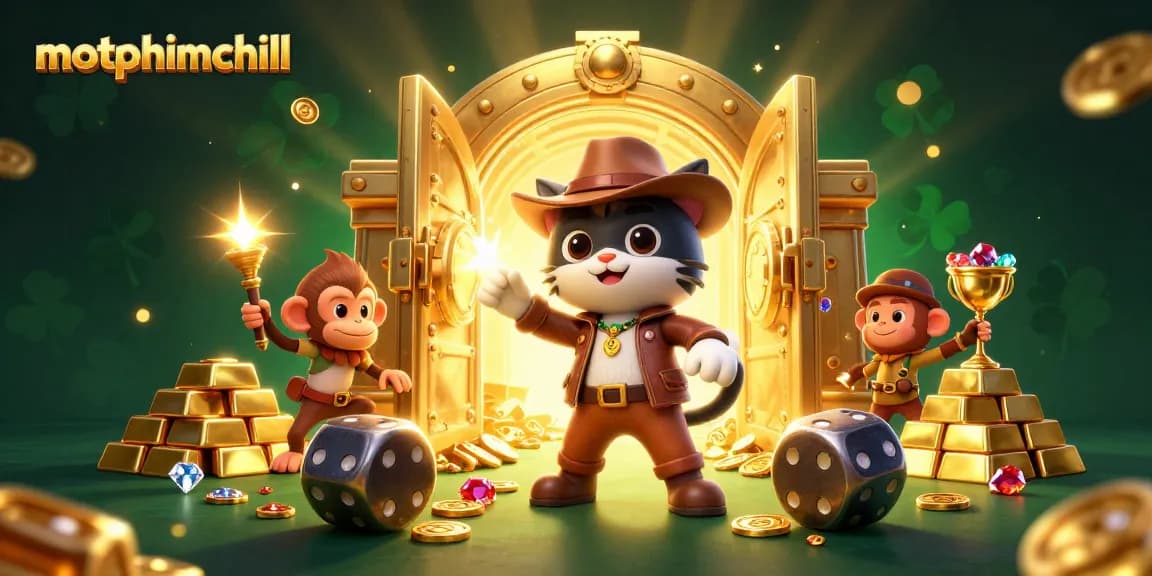 Experience action and adventure with motphimchill as the cat archaeologist discovers golden casino treasures.