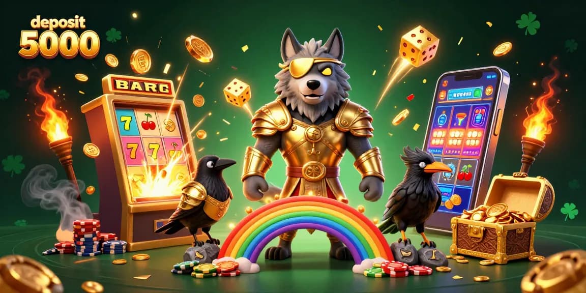 Engage with deposit 5000 offers in a rich casino scene filled with excitement and winning potential.