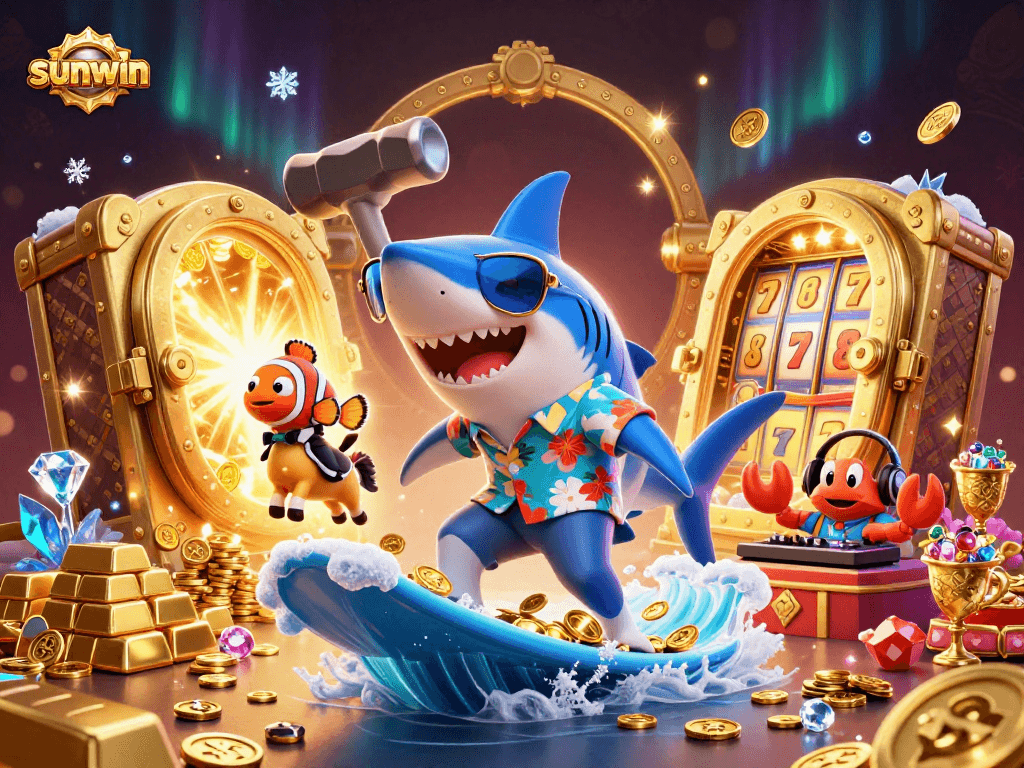 Engage with sunwin's thrilling slots features alongside vibrant characters and golden treasures.