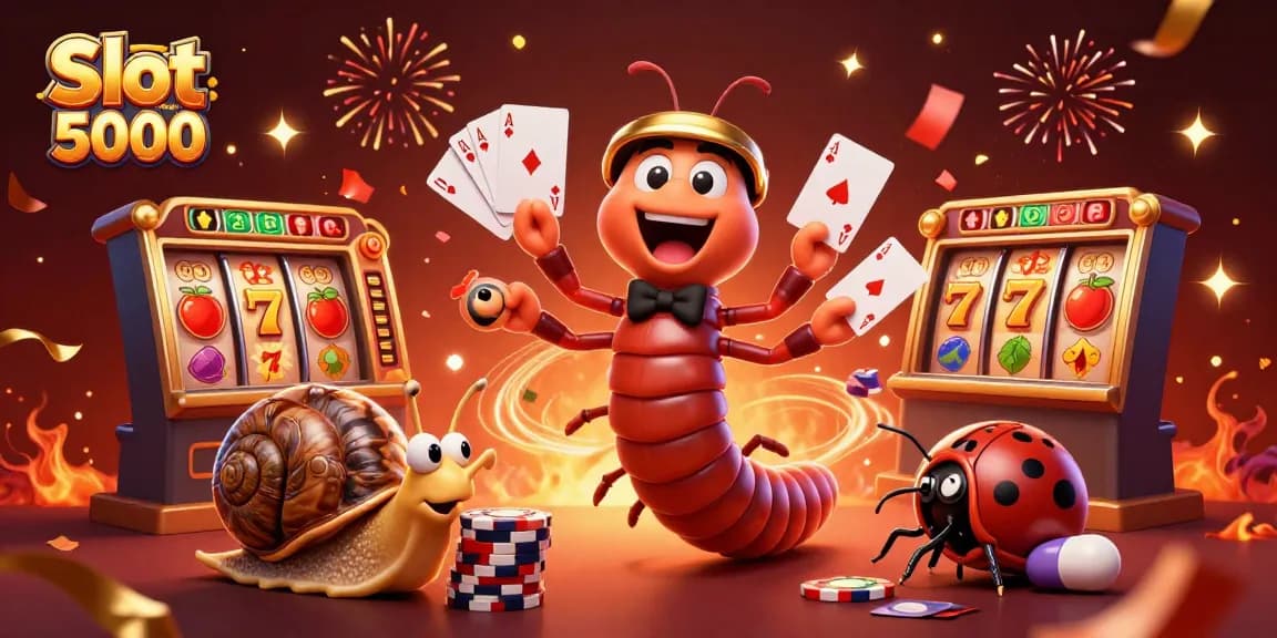 Slot modal 5000 menawarkan dealer kartun yang dinamis dan mesin slot gacor dalam ilustrasi 3D.