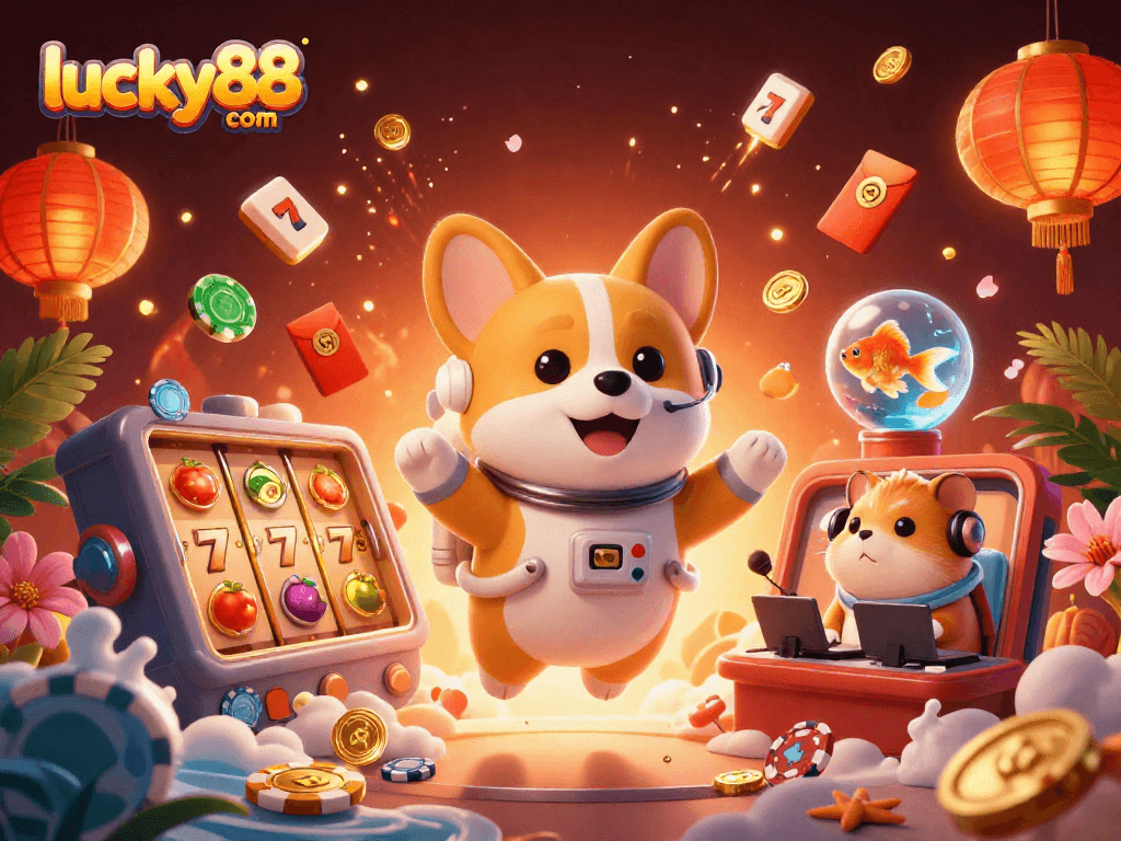 Play games at lucky88 com with vibrant 3D casino scenes and dynamic action elements for immersive experiences.
