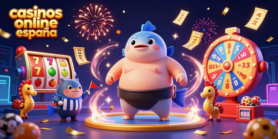 Experimenta la emoción de los casinos online España con rodillos de tragamonedas y un fugu luchador.