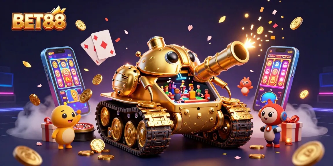 Experience vibrant gameplay at BET88's miniature casino adventure filled with animated slots and carnival fun.