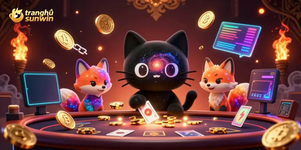 Experience thrilling gameplay at trang chủ sunwin with a vibrant cosmic casino scene.