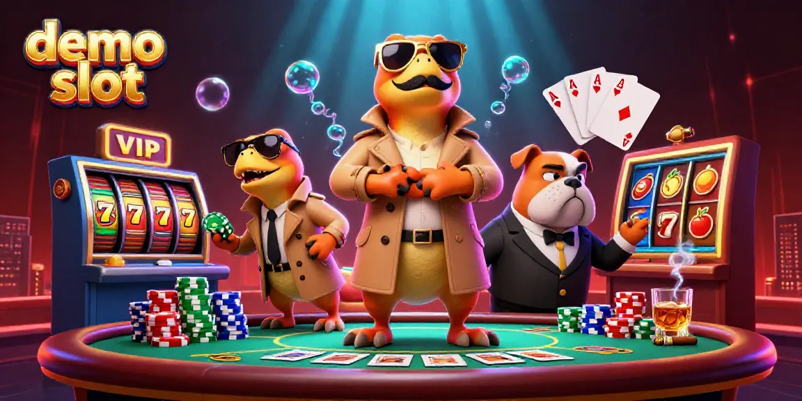 Rasakan keseruan demo slot dengan tiga raptor melawan penjaga kasino dalam ilustrasi 3D yang menarik.
