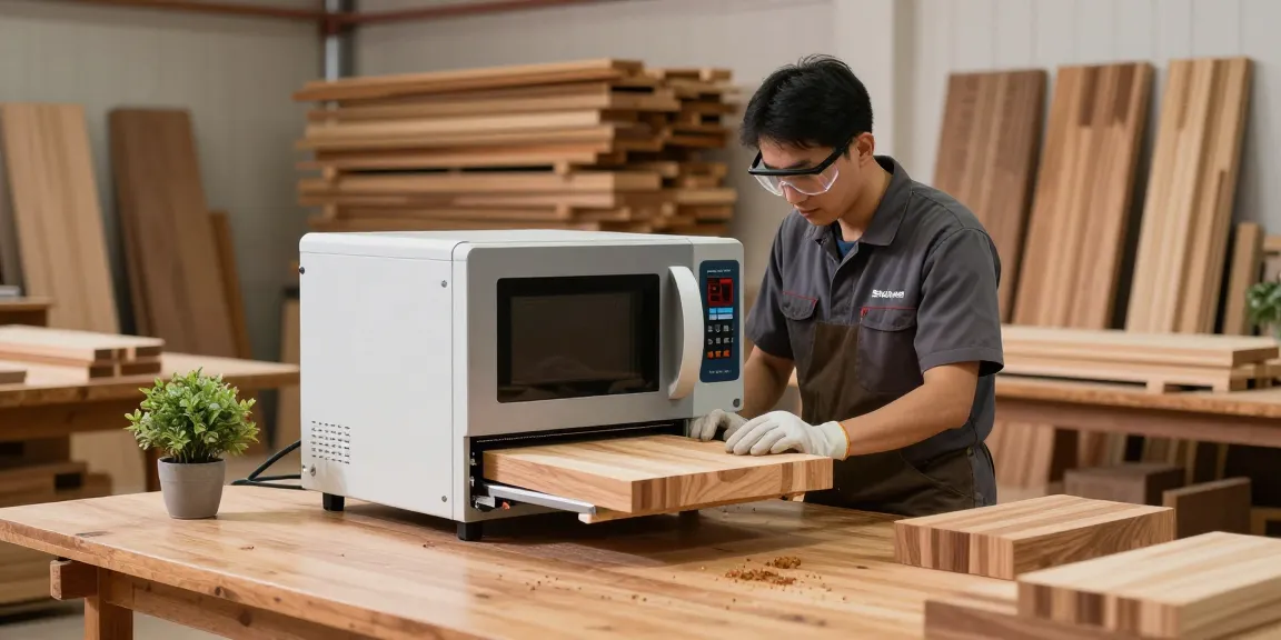 Shashel equipment in woodworking workshop eliminating woodworms safely and efficiently.