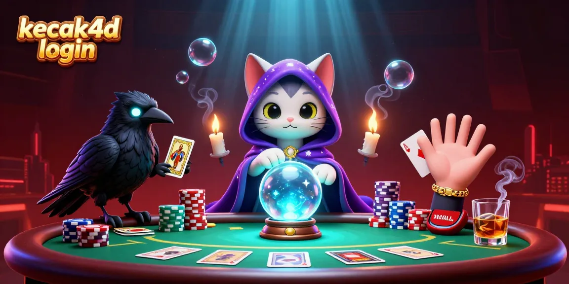 Experience the spirits of luck with kecak4d login in this vibrant casino scene filled with mystical characters and game elements.