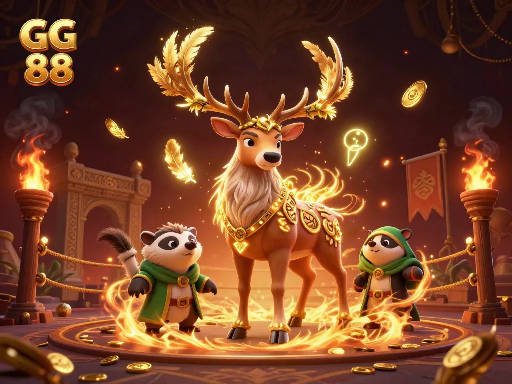 GG 88 showcases dynamic casino excitement with magical characters and vibrant game elements.