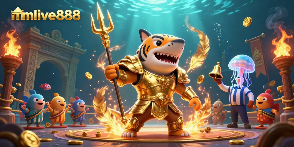Engage in thrilling gameplay with mmlive888's dynamic atmosphere filled with golden elements and action.