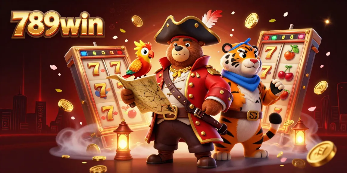 Play engaging slots at 789win with a dynamic pirate scene showcasing excitement and treasure.