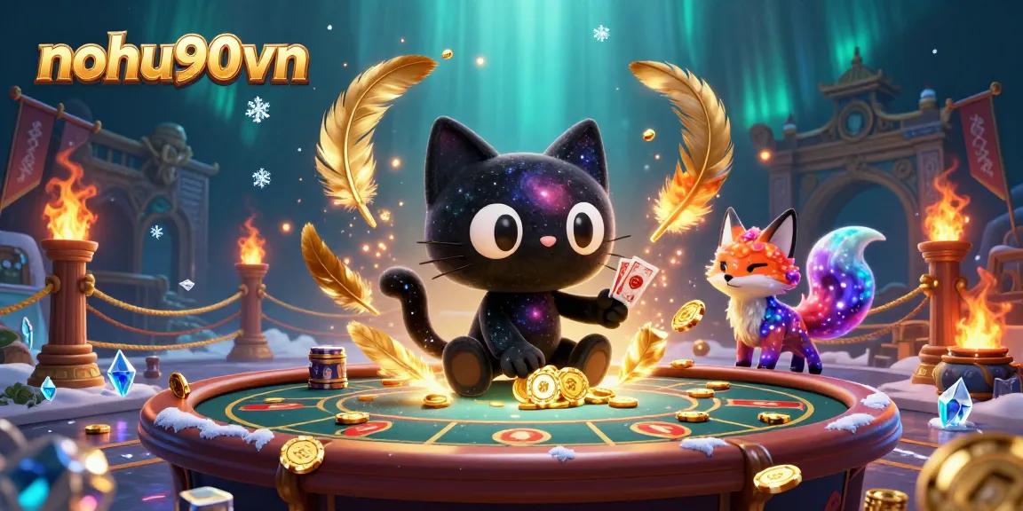 Experience thrilling nohu90vn gaming with a cosmic casino scene featuring vibrant characters and dynamic action.