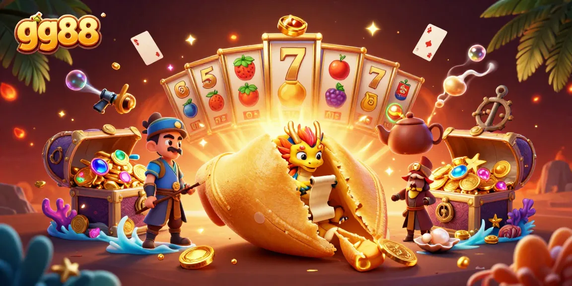 Experience winning moments at gg88 with a vibrant 3D casino illustration featuring engaging gaming elements.